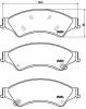 BREMBO P 24 153 Комплект тормозных колодок, дисковый тормоз