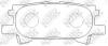 NIBK PN1498 КОЛОДКИ RR ТОРМОЗНЫЕ RX300/330/350 03-08