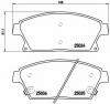 BREMBO P 59 077 Комплект тормозных колодок, дисковый тормоз