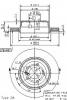 BREMBO 09.9573.11 Тормозной диск