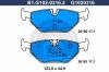 GALFER B1.G102-0316.2 Колодки тормозные дисковые