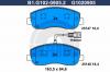 GALFER B1.G102-0905.2 Комплект тормозных колодок, дисковый тормоз