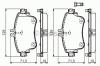BOSCH 0 986 494 663 Комплект тормозных колодок, дисковый тормоз