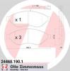 ZIMMERMANN 24468.190.1 Комплект тормозных колодок, дисковый тормоз