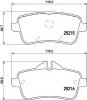 HELLA 8DB 355 019-741 Комплект тормозных колодок, дисковый тормоз