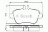 BOSCH 0 986 495 348 Комплект тормозных колодок, дисковый тормоз