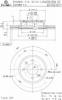 BREMBO 09.B594.10 Диск тормозной передн, HYUNDAI: i20 1.2 08-