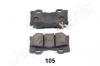 JAPANPARTS PP-105AF Комплект тормозных колодок, дисковый тормоз