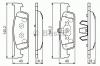 BOSCH 0 986 494 661 Комплект тормозных колодок, дисковый тормоз