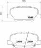 BREMBO P 61 111 Комплект тормозных колодок, дисковый тормоз