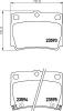 HELLA 8DB 355 009-501 Комплект тормозных колодок, дисковый тормоз