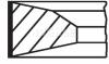 MAHLE 03843N0 кольца поршневые (к-т 1 цил) d131 STD [4x3x4] 6X