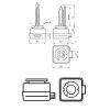 PHILIPS 85415VIS1 Лампа газоразрядная ксеноновая D1S 35W 4300K