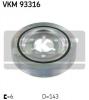 SKF VKM 93316 Шкив коленвала CITROEN C2-C4/PEUGEOT 1007/206/307/207/PARTNER 1.1-1.6