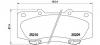 BREMBO P 83 140 Комплект тормозных колодок, дисковый тормоз