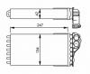 NRF 53557 Теплообменник, отопление салона