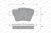 WEEN 151-1243 Комплект тормозных колодок, дисковый тормоз