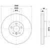 HELLA PAGID 8DD 355 119-261 Тормозной диск