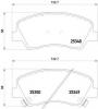 BREMBO P 18 025 Комплект тормозных колодок, дисковый тормоз