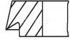 MAHLE 03852N1 Комплект поршневых колец на 1 поршень(3шт) +0,20мм