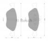 BOSCH 0 986 AB2 779 Комплект тормозных колодок, дисковый тормоз