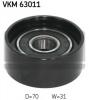 SKF VKM 63011 Паразитный / ведущий ролик, поликлиновой ремень