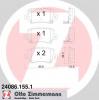 ZIMMERMANN 24086.155.1 Комплект тормозных колодок, дисковый тормоз