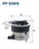 FILTRON PP 838/8 Фильтр топливный FORD FOCUS/VOLVO S40 1.6D 04-