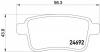 BREMBO P 50 107 Комплект тормозных колодок, дисковый тормоз