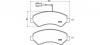 BREMBO P 23 136 Комплект тормозных колодок, дисковый тормоз