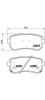 BREMBO P 30 046 Комплект тормозных колодок, дисковый тормоз