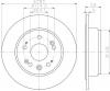 TEXTAR 92165703 Диск торм. HONDA CR-V 02-06 задние 1 шт (min 2 шт)