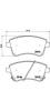 BREMBO P 30 064 Комплект тормозных колодок, дисковый тормоз