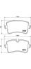 BREMBO P 85 118 Комплект тормозных колодок, дисковый тормоз