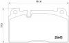 BREMBO P 85 122 Комплект тормозных колодок, дисковый тормоз