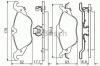 BOSCH 0 986 495 223 Комплект тормозных колодок, дисковый тормоз