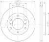 TEXTAR 92167103 ДИСК ТОРМОЗНОЙ, ДИАМЕТР-292 ММ., ВЫСОТА-62 ММ., КОЛИЧЕСТВО ОТВЕРСТИЙ-5