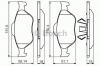 BOSCH 0 986 495 220 Комплект тормозных колодок, дисковый тормоз