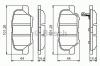BOSCH 0 986 495 358 Комплект тормозных колодок, дисковый тормоз