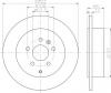 TEXTAR 92162703 Диск торм. LANDROVER FREELANDER 09&gt; задний 1 шт (min 2 шт)