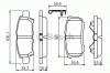 BOSCH 0 986 494 502 Комплект тормозных колодок, дисковый тормоз
