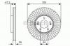 BOSCH 0 986 479 S14 Тормозной диск