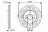 BOSCH 0 986 479 S66 Тормозной диск