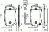 BOSCH 0 986 495 094 Комплект тормозных колодок, дисковый тормоз