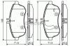 BOSCH 0 986 495 104 Комплект тормозных колодок, дисковый тормоз