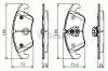 BOSCH 0 986 495 110 Комплект тормозных колодок, дисковый тормоз
