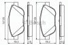 BOSCH 0 986 494 564 Комплект тормозных колодок, дисковый тормоз