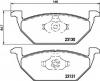 HELLA 8DB 355 008-591 Комплект тормозных колодок, дисковый тормоз