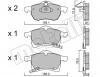 METELLI 22-0258-0 Комплект тормозных колодок, дисковый тормоз