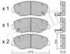 METELLI 22-0606-0 Комплект тормозных колодок, дисковый тормоз